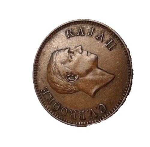 Sarawak Vintage Copper Coin Rajah Charles Vyner Brooke 1 Cent Year 1927 (HVC) - Picture 4 of 6