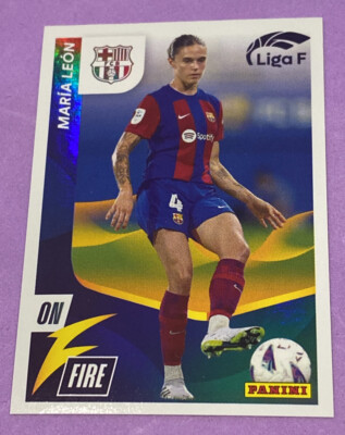  2023-24 MARIA LEON #344 ON FIRE La Liga F Damen BARCELONA PANINI  