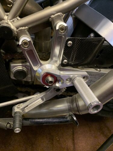 CycleCat Ducati SS Supersport 1991-1998 Spare Footpeg Hanger Bracket Silver Left - Picture 2 of 6