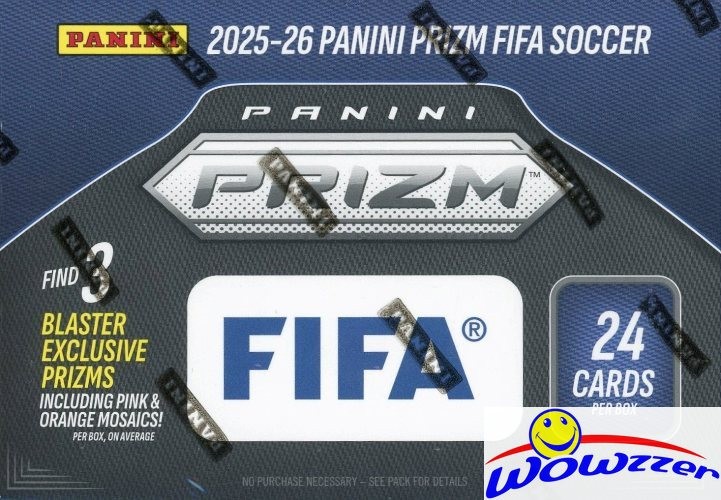 2025/26 Panini Prizm FIFA Soccer EXCLUSIVE Factory Sealed Blaster Box! On Fire!