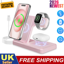 3 in1 Portable Magnetic Wireless Charger 15W Foldable Fast Charging Station 2026