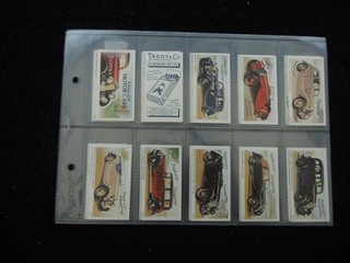 ONE COMPLETE SET CIGARETTE CARDS MODERN TADDY MOTOR CARS