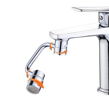 1080 Swivel Faucet Extender, Rotatable Faucet Aerator Extension for Bathroom...