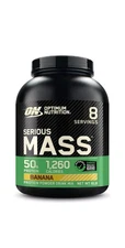 Optimum Nutrition Serious Mass Protein Powder, Banana, 8 Servings 6L Exp. 2027