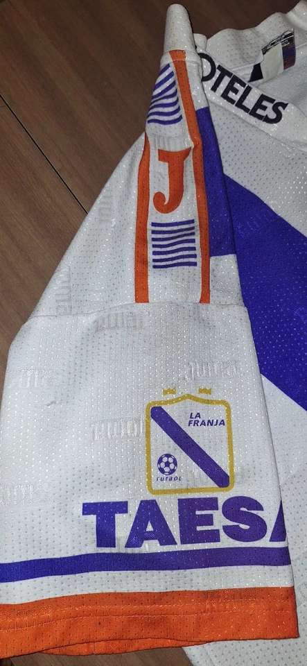 "Jersey Puebla FC La Franja 1996/97 Joma Local XL Vintage Volkswagen TAESA FMF" Foto 4 de 4
