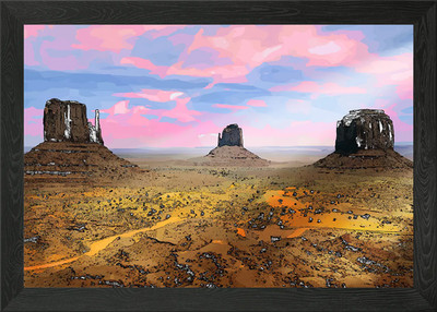 Monument Valley. Es ist so schwer Gerahmtes Wandbild Poster Leinwanddruck Bild