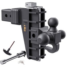 Trailer Hitch Fits 2 Inch Receiver 6 Inch Adjustable Drop Hitch 17000lbs Solid