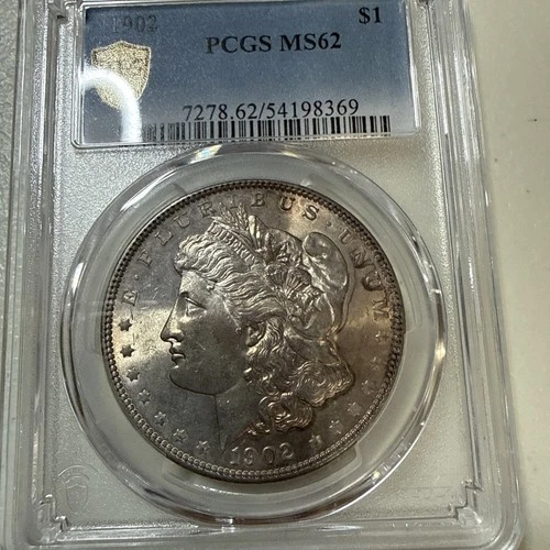1902 Morgan Silver Dollar MS62 Certified PCGS