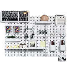 Pegboard Combination Kit, Pegboards and Modular Hanging for Wall Organizer, C...