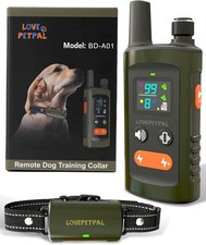 Waterproof Dog Training Electric Collar Rechargeable Remote Control 3500 FT US "