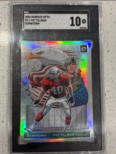 2020 Panini Donruss Optic Downtown Pat Tillman SGC 10 Rare ð¥ ð¥ ð¥
