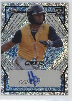 2021 Leaf Flash Platinum Blue /50 Hedbert Perez #BA-HP1 Auto 1cx3