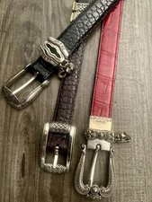 Brighton Womens Belts lot of 3 Reversible Belts Size Small