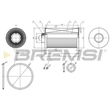 ORIGINAL® Bremsi Kraftstofffilter für Honda CR-V III CIVIC IX ACCORD VIII