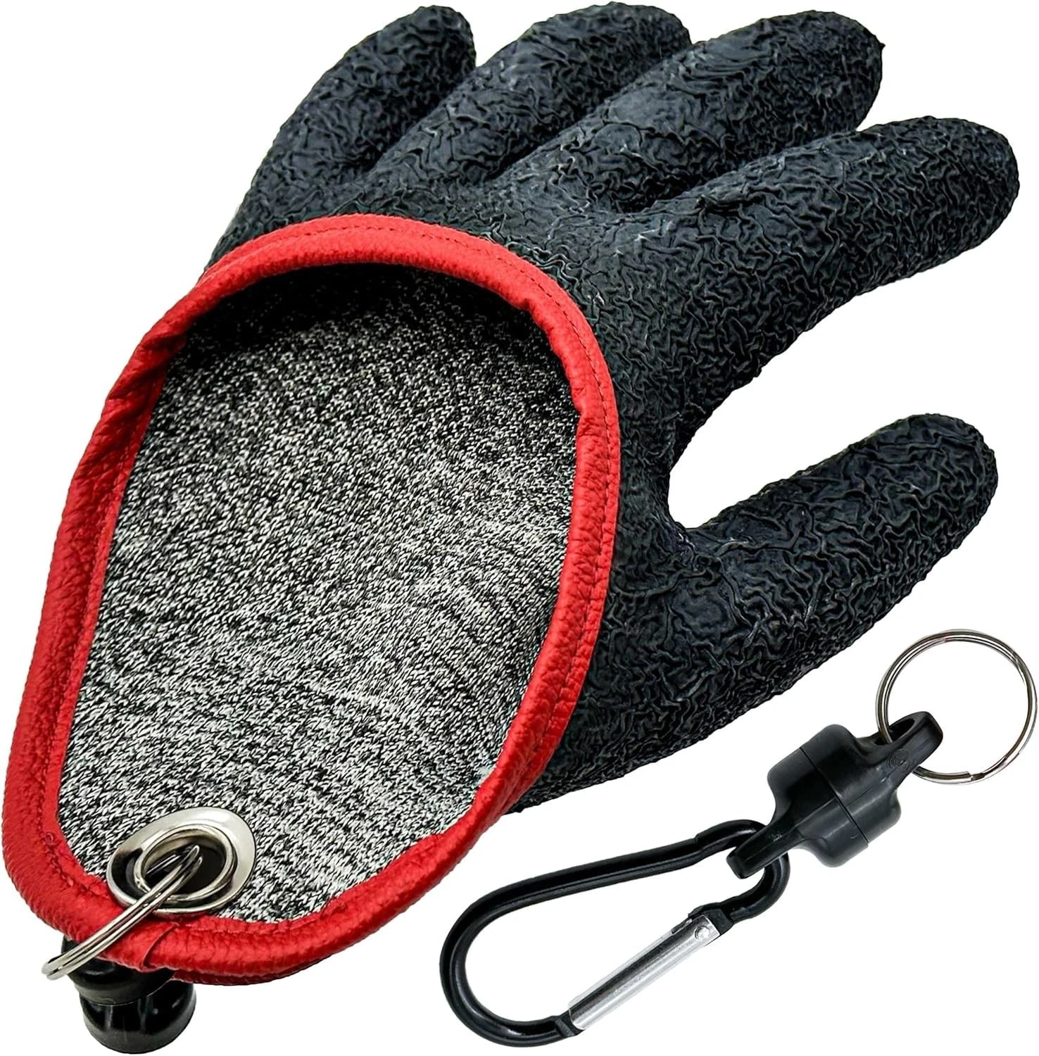 Predator Fishing Glove with Magnetic Closure, Universal Size, to Protect Against Bites...