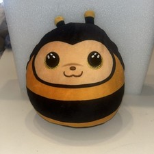 TY Squish-a-Boos 8” ZINGER Bee Cushion Pillow Plush Excellent Condition 