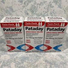 Pataday Once Daily Eye Allergy Itch Relief Twin Pack 2.5ml Lot of 3 Exp 4/27