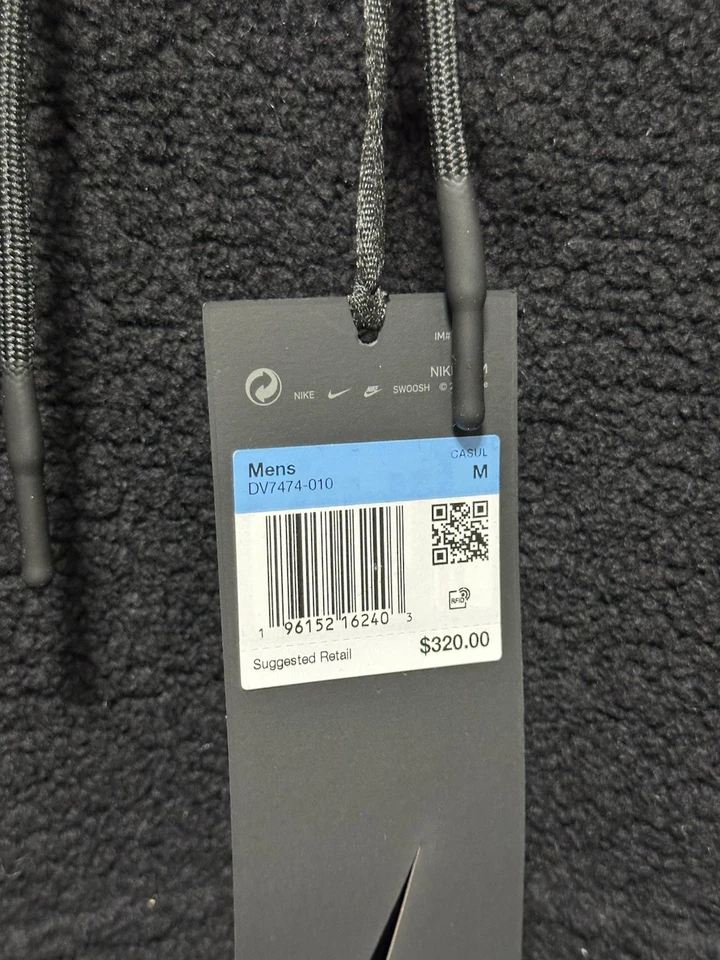 Толстовка с капюшоном Nike ESC Every Stitch Considered черная размер M DV7474-010 сделано в Италии - Изображение 3 из 4