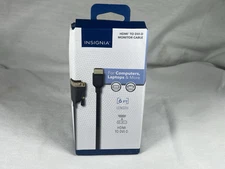 Insignia 6’ HDMI to DVI-D Cable Adapter Black Original Box New ‼️