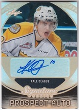 2015 Leaf Signature Series Prospects KALE CLAGUE SP-KC1 Brandon Wheat Kings Auto