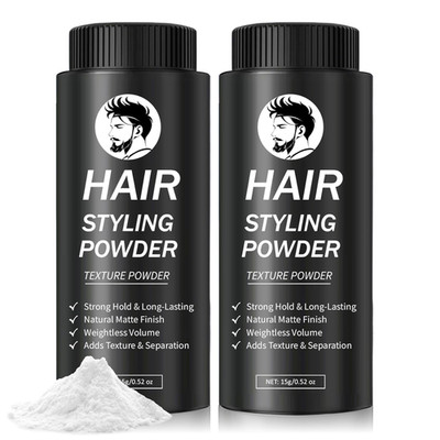 2PCS Hair Texture Powder for Men & Women,Instantly Volumizing Long-Lasting Hold 