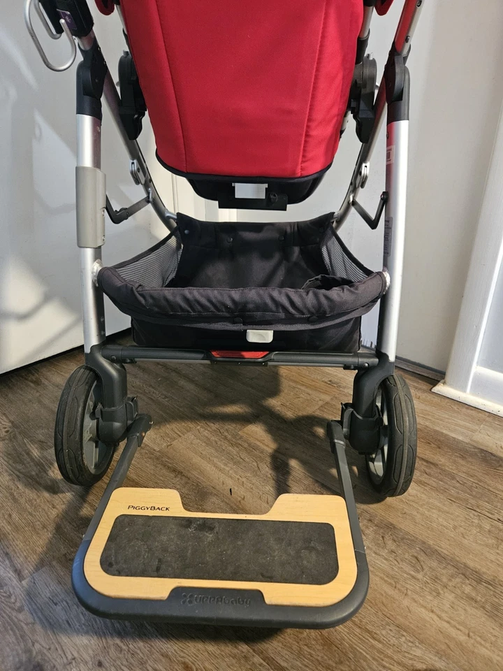 UPPAbaby Cruz stroller w/Red Top With Piggyback & Insect Screen - Image 4 of 4