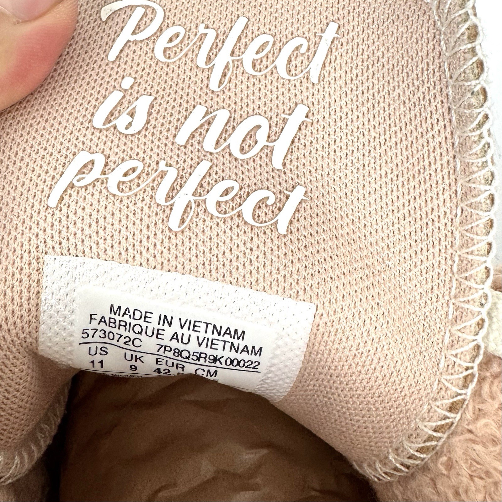 Converse All Star Chuck Taylor Hi-Tops Sneakers Perfect Is Not Perfect Womens 11 thumbnail 7