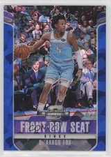 2018 Contenders Optic Front Row Seat Blue Cracked Ice Prizm De'Aaron Fox #3 5ya