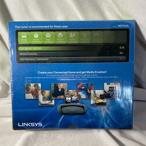 Linksys WRT54GL 54 Mbps Wireless-G WiFi Broadband Router SEALED - Picture 2 of 9