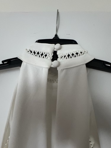 White Halter Dress Girl Size 12 Youth For First Communion Wedding or Party - Picture 10 of 14
