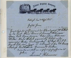 Civil War Caricature design patriotic letter paper
