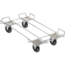 Wire Rack Dolly Base With 5" Poly Swivel Casters 36"Lx20"W