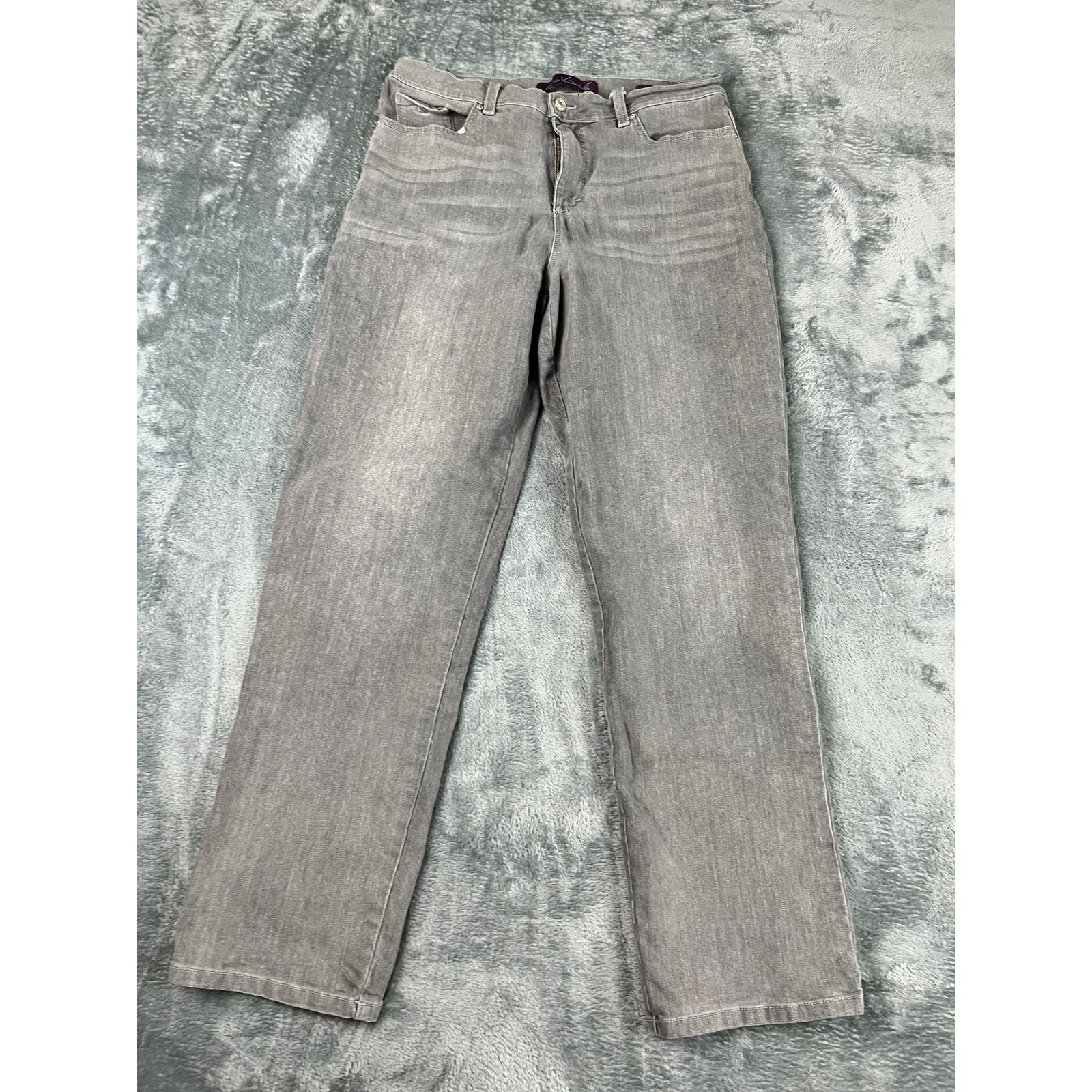 Women&rsquo;s Size 12 Gray Straight Leg Denim Excellent