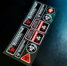 10 Pack Quarantine Umbrella Corp Resident Evil 8 Vinyl Decal Sticker Set