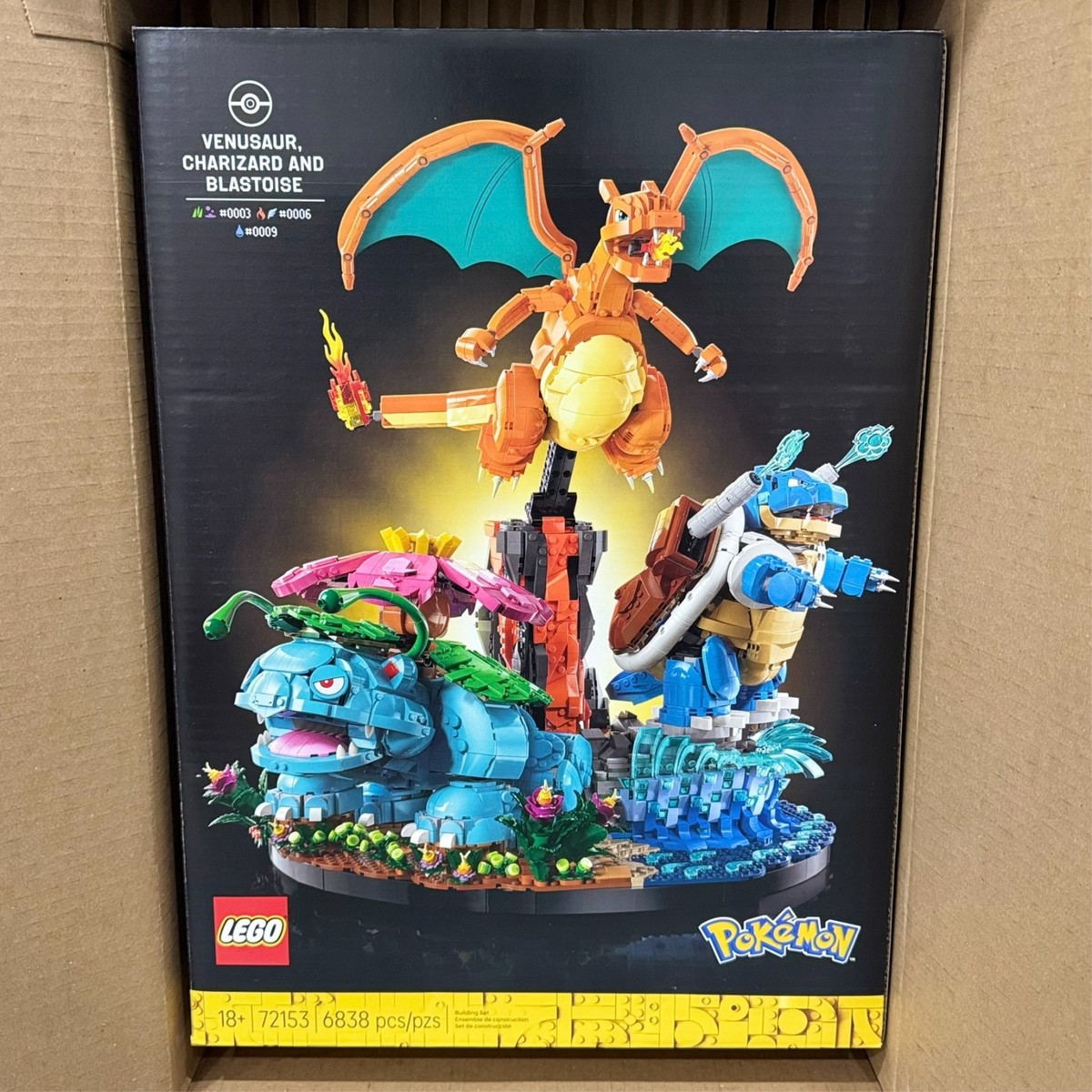 LEGO Pokémon 72153 Venusaur Charizard Blastoise Kanto Evolution