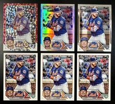 PETE ALONSO - 2023 TOPPS, CHROME, HOLIDAY - BASE, REFRACTOR, RED FOILBOARD #/199