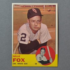 1963 Topps #525 Nellie Fox - White Sox - High Number - High Grade NM+