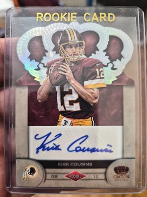 2012 Crown Royale Rookie Signatures #55 Kirk Cousins Auto Holo Silver /149