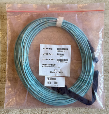NETAPP 112-00330 15m Data Cable with Plug MPO/MPO  (X66200-15, 112-00330)