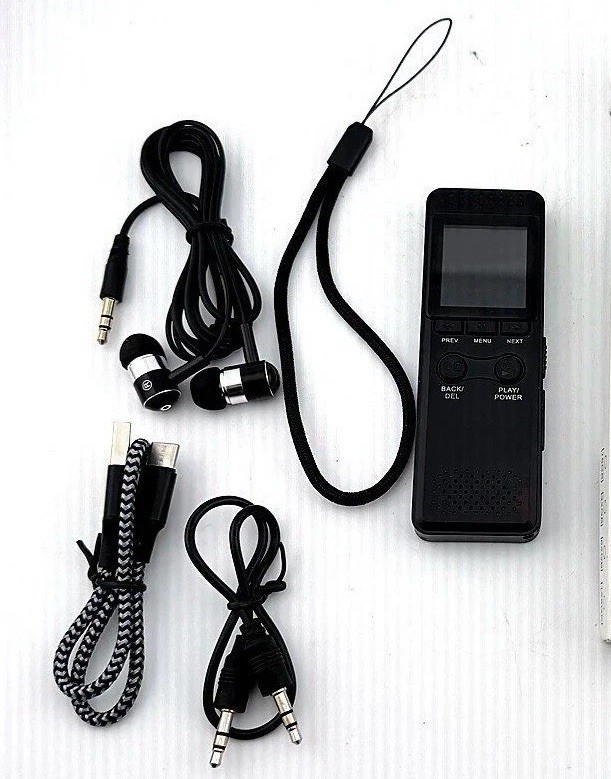 Vivaniir V30 Digital Voice Recorder 64GB Black Excellent 360 Surround ...