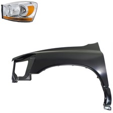 Headlamp Kit For 2006-2008 Dodge Ram 1500 06-09 Ram 2500 Driver Side With Fender