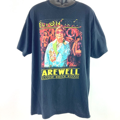 Elton John Shirt Adult Size XL 2022 Farewell Concert Tour Yellow Brick Road