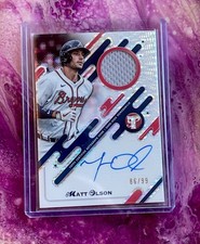 MATT OLSON 2025 TOPPS PRISTINE PIECES PATCH /99!!  AUTOGRAPH!