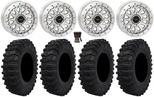 System 3 SB-6 Bdlk 15"Wheels Mh (6+1) 32"Dual Threat Tires Yamaha Wolverine RMAX