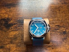  44mm military style Watch Swiss made ETA 6498 Movement handmade - strap