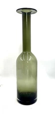 Height: 46 cm /. HOLMEGAARD otto Bauer Scandinavian glass bottle vase