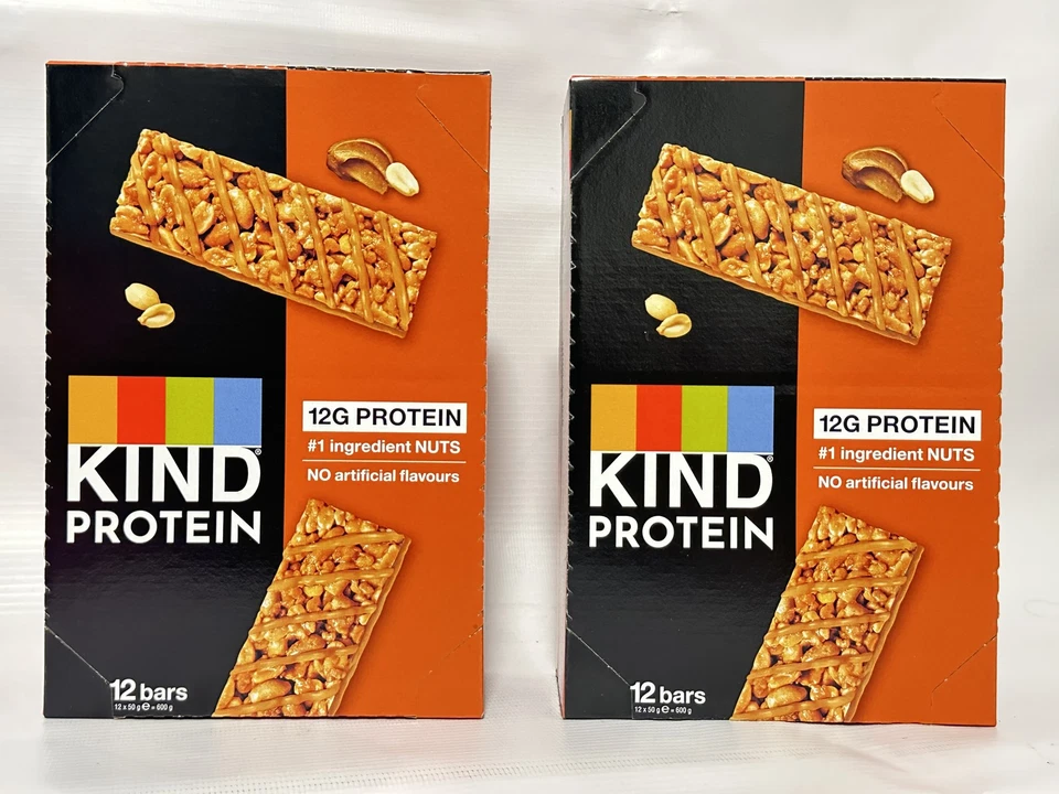 KIND Protein Bars Crunchy Peanut Butter 24x50g High Protein Snack BBE03/11/2025