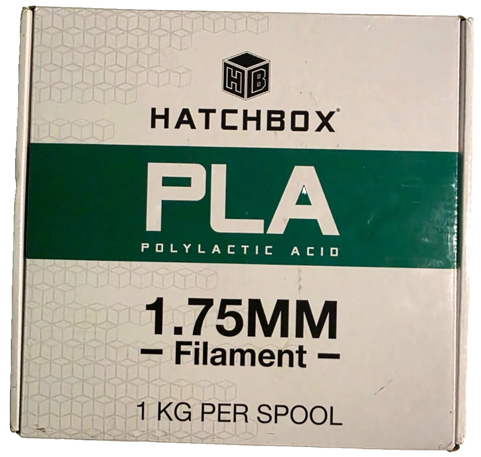 HATCHBOX PLA 1.75 mm 3D Printer Filament in Gray, 1kg Spool - Image 2 of 4