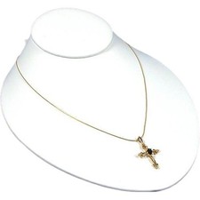 White Faux Leather Necklace Pendant Bust Slatwall Jewelry Display