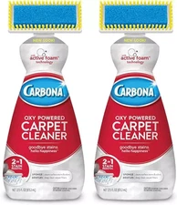 2 Carbona 2 in 1 Oxy-Powered Carpet Cleaner W/ Scrub Brush-27.5oz Each Pack of 2